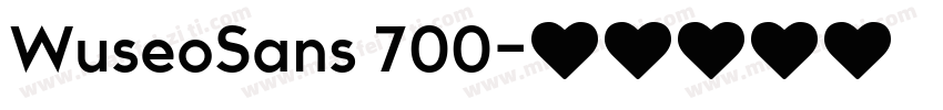 WuseoSans 700字体转换